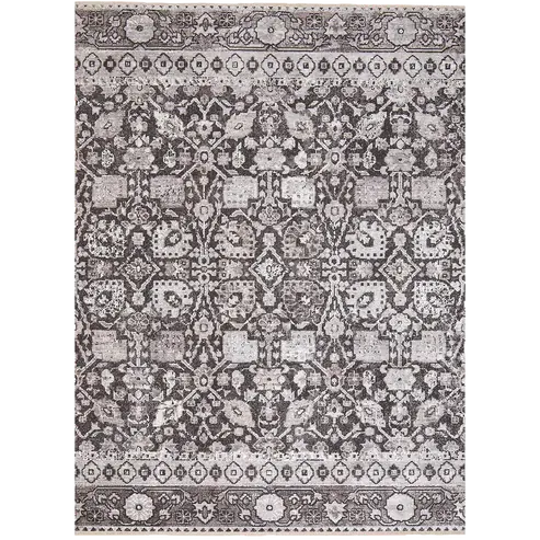 Grey Tribals Shaded Carpet