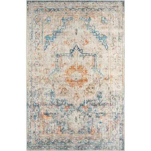 Traditional Medallion Pattern Carpet