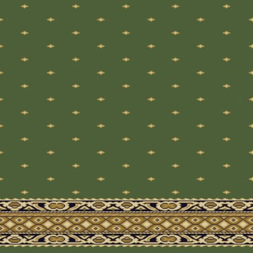 Mosque Carpet Kashmir Plain Greenish