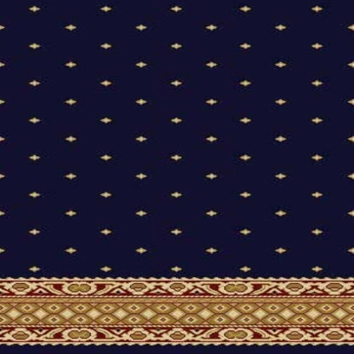 Mosque carpet Kashmir Plain Blue